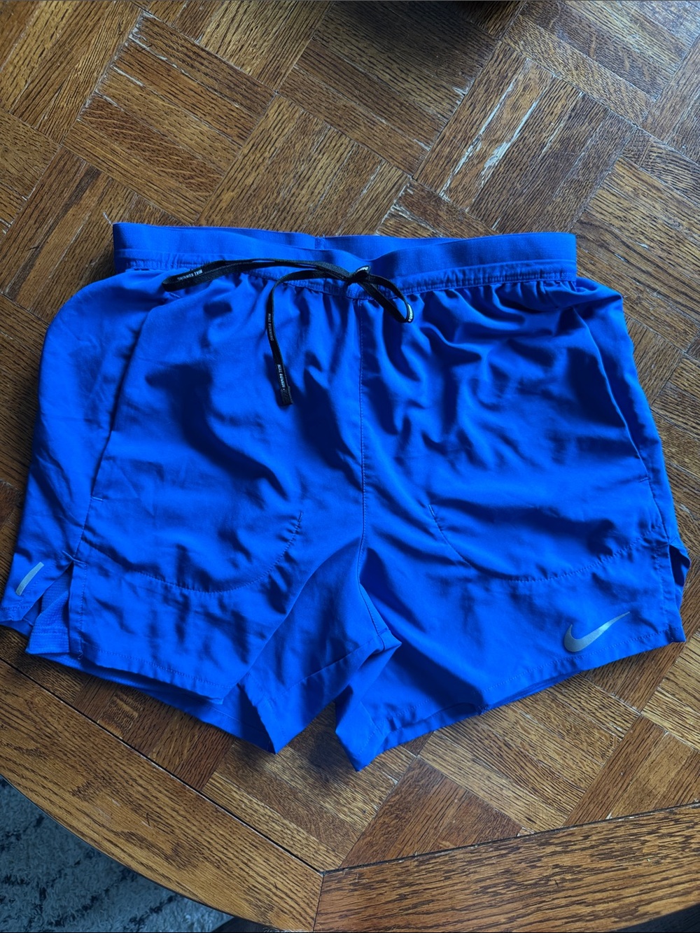 Nike Men’s 5” running Shorts - Blue with Black Drawstring